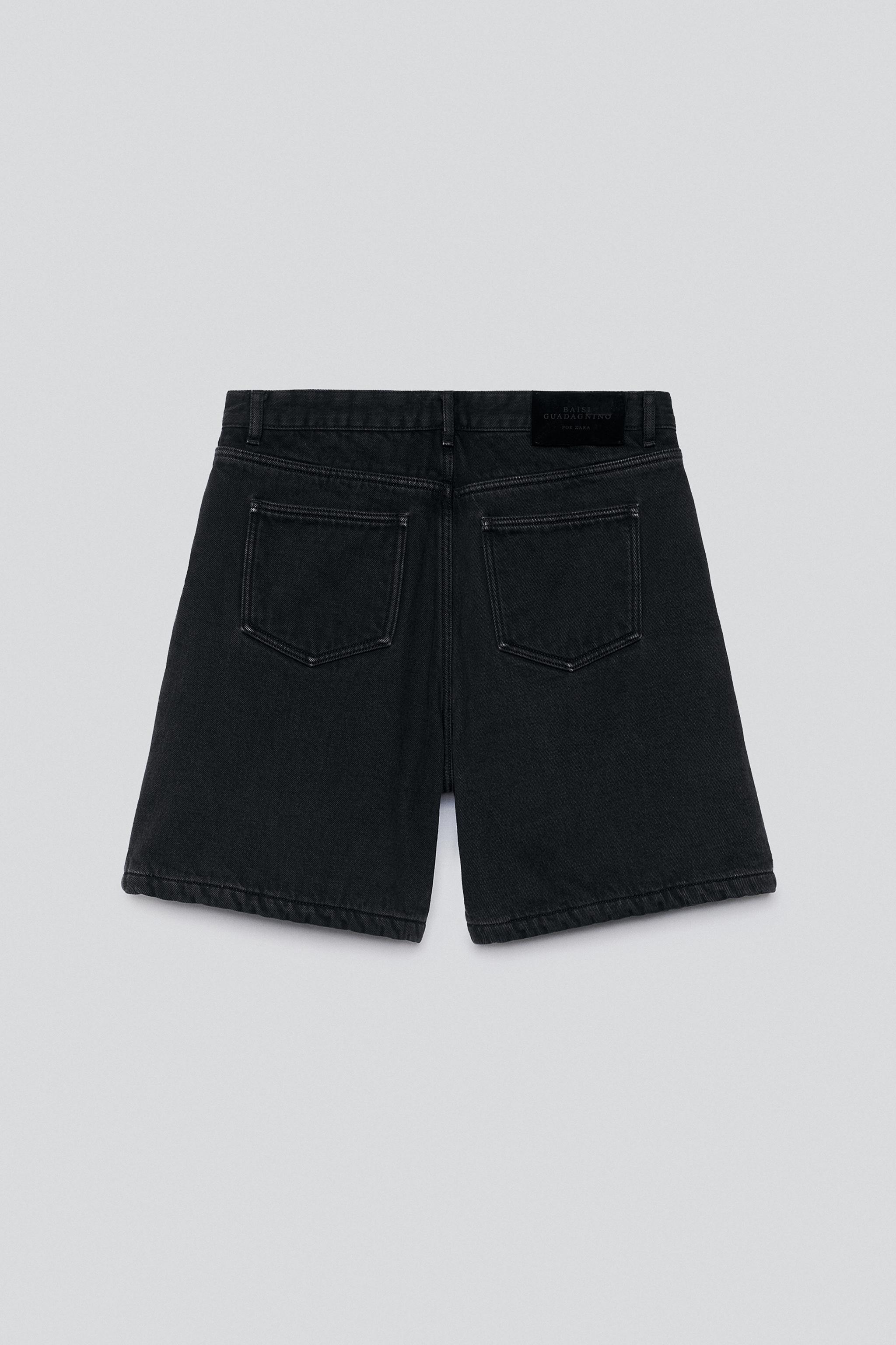 WIDE-FIT DENIM SHORTS