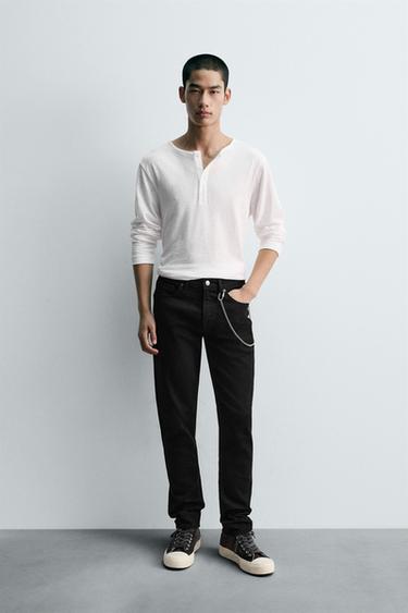 SLIM FIT JEANS - Black by Zara - Image 0