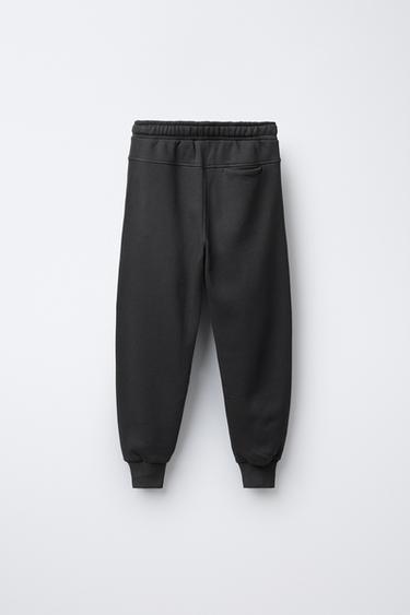 PANTALON DE JOGGING EN MOLLETON - Anthracite foncé de Zara - Image 1