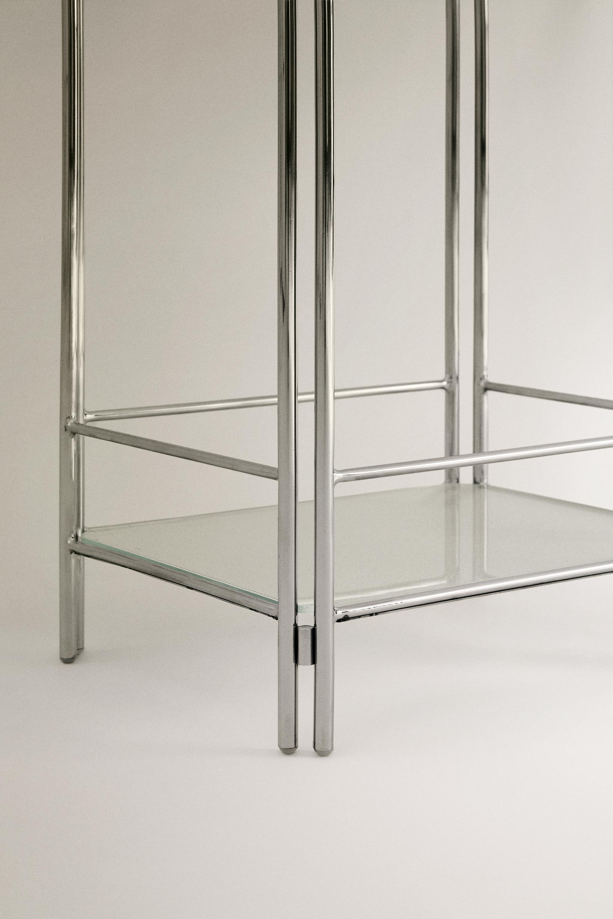 STEEL AND GLASS STORAGE UNIT
