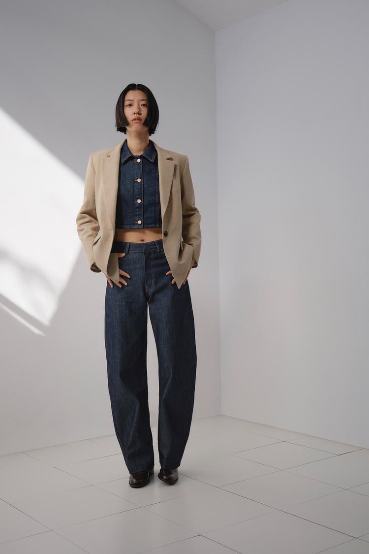 ZW コレクション バレルジーンズ - ブルー | ZARA Japan / 日本