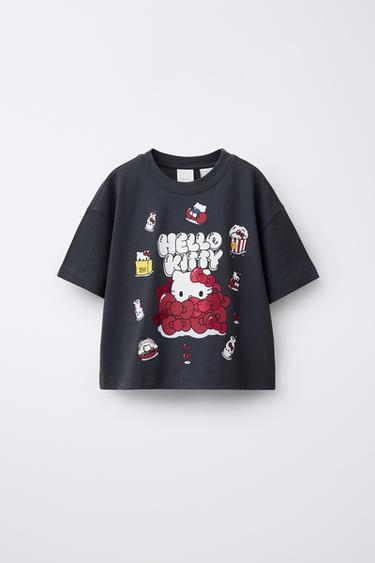 CAMISETA HELLO KITTY © SANRIO - Gris antracita de Zara