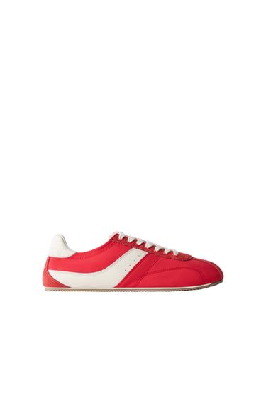 CONTRAST TRAINERS - Red by Zara