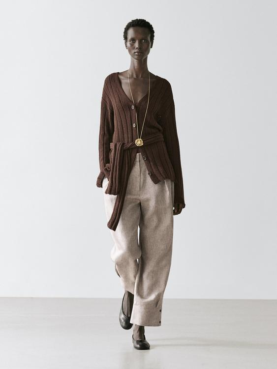Suit trousers with buckle detail from Zara - $200