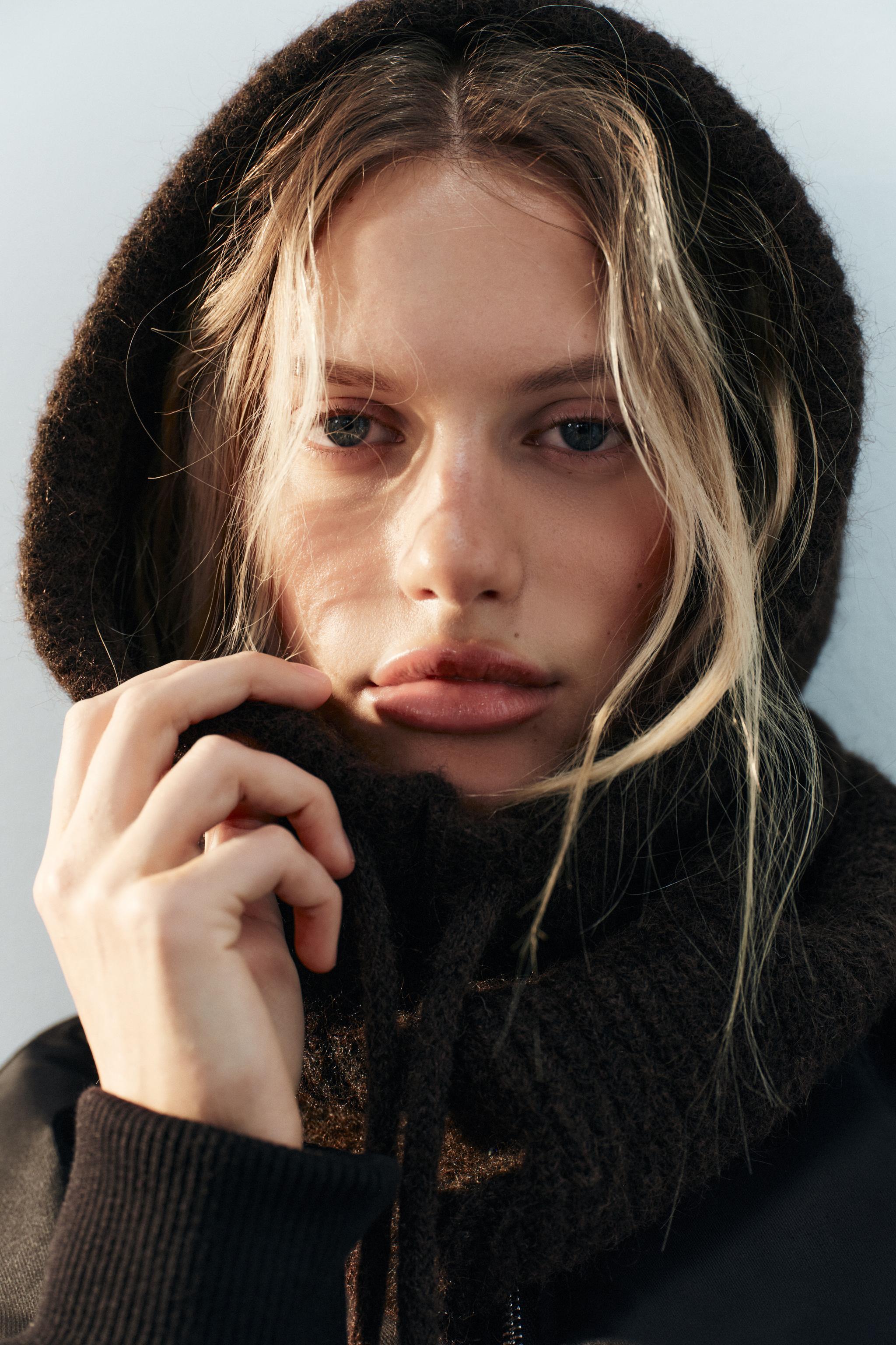 Rib Knit Hoodie by Zara