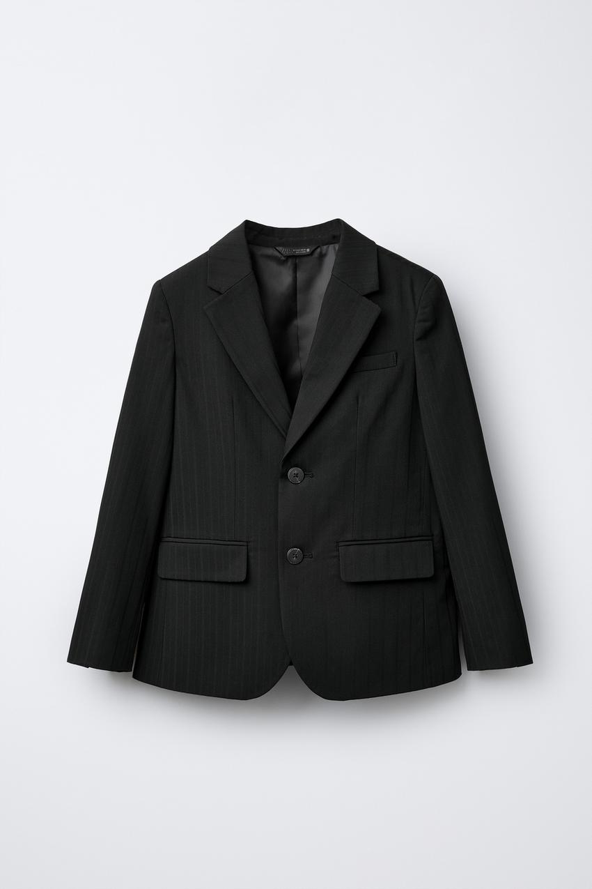 ピンストライプ柄ブレザー - ブラック | ZARA Japan / 日本