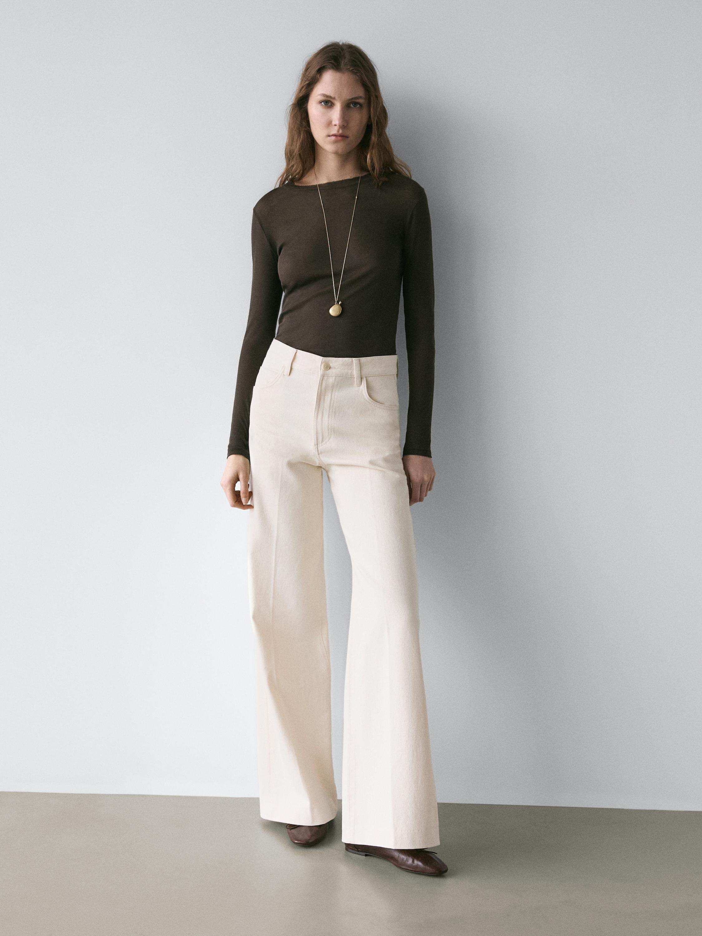 Jean palazzo taille haute