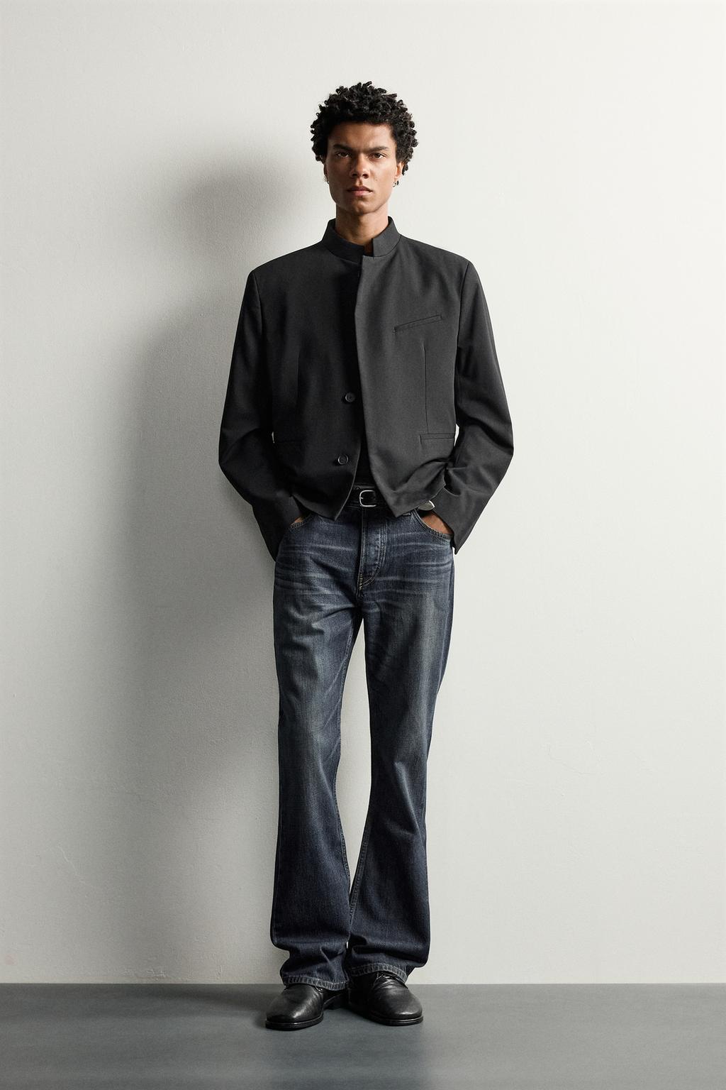 CROPPED FIT POCKET BLAZER