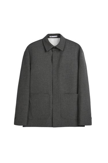 BLAZER WITH SHIRT STYLE COLLAR