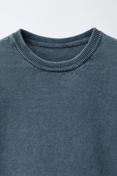 T-SHIRT DÉLAVÉ À L'ACIDE GRAFFITI - Gris de Zara - Image 2