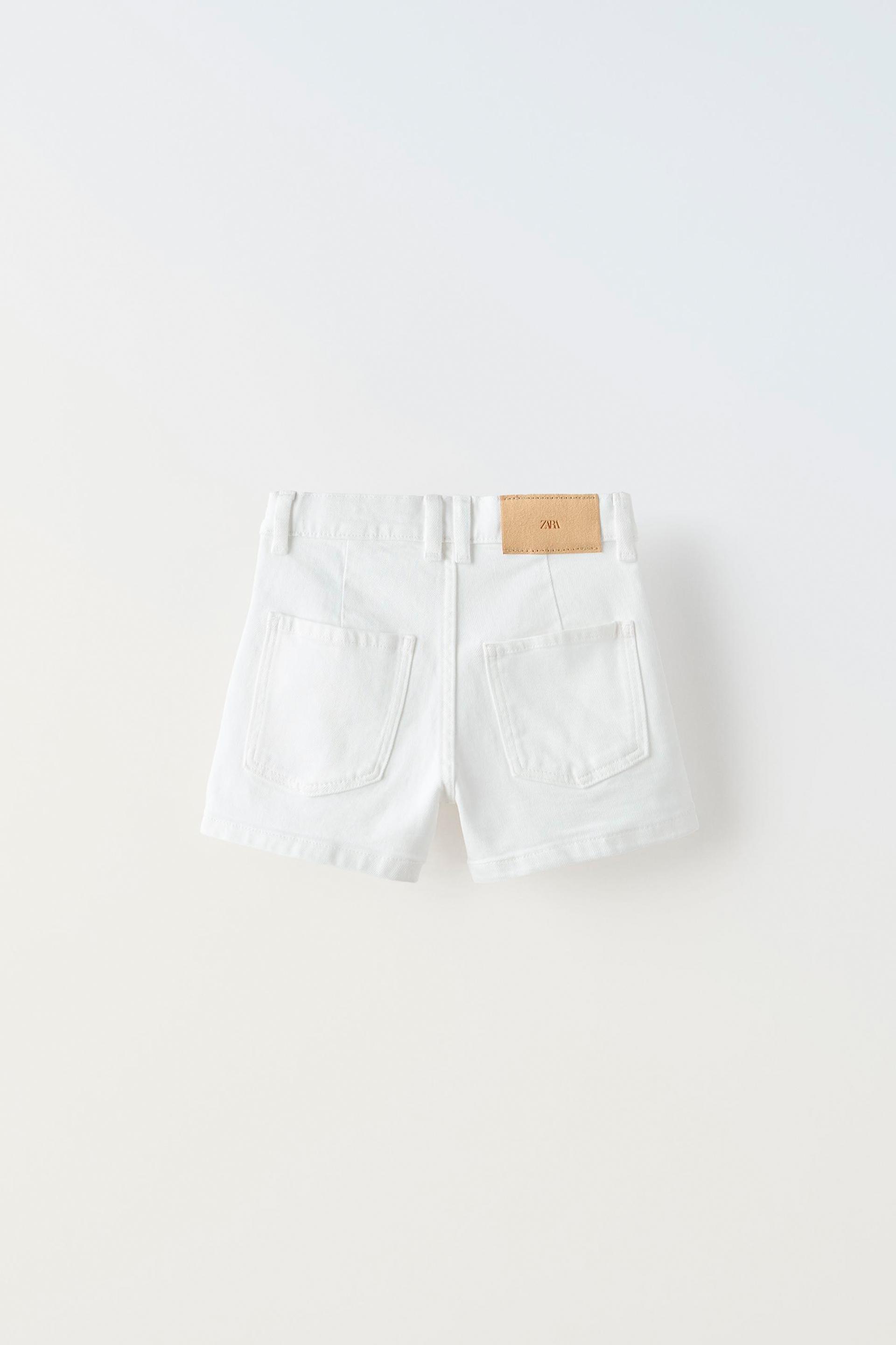 High waisted white jean shorts hotsell