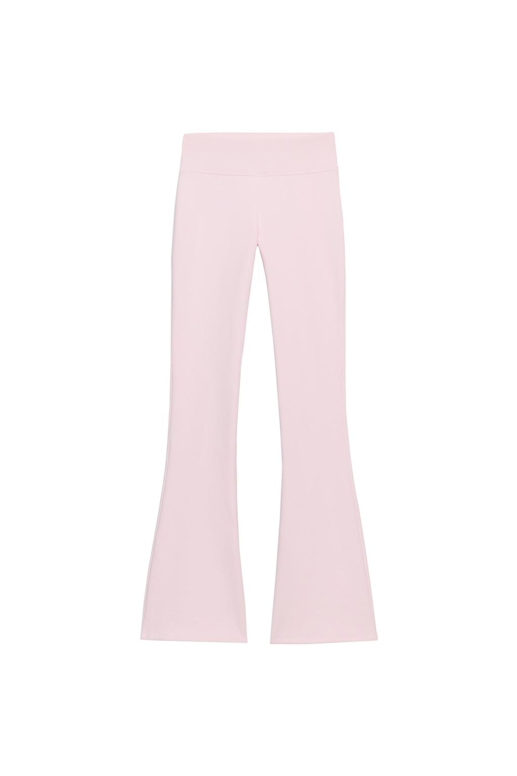 Fleece Flare Trousers - Pastel Pink by Zara