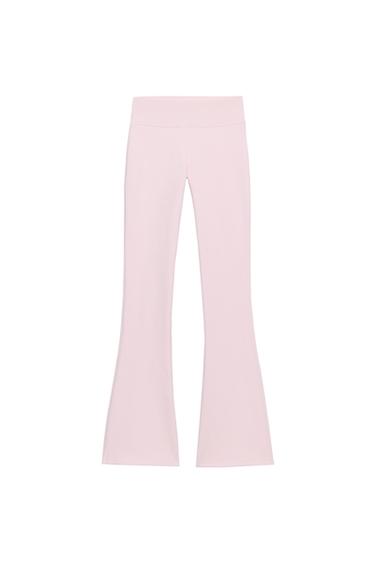 Zara FLARE SWEATPANTS - Pastel pink