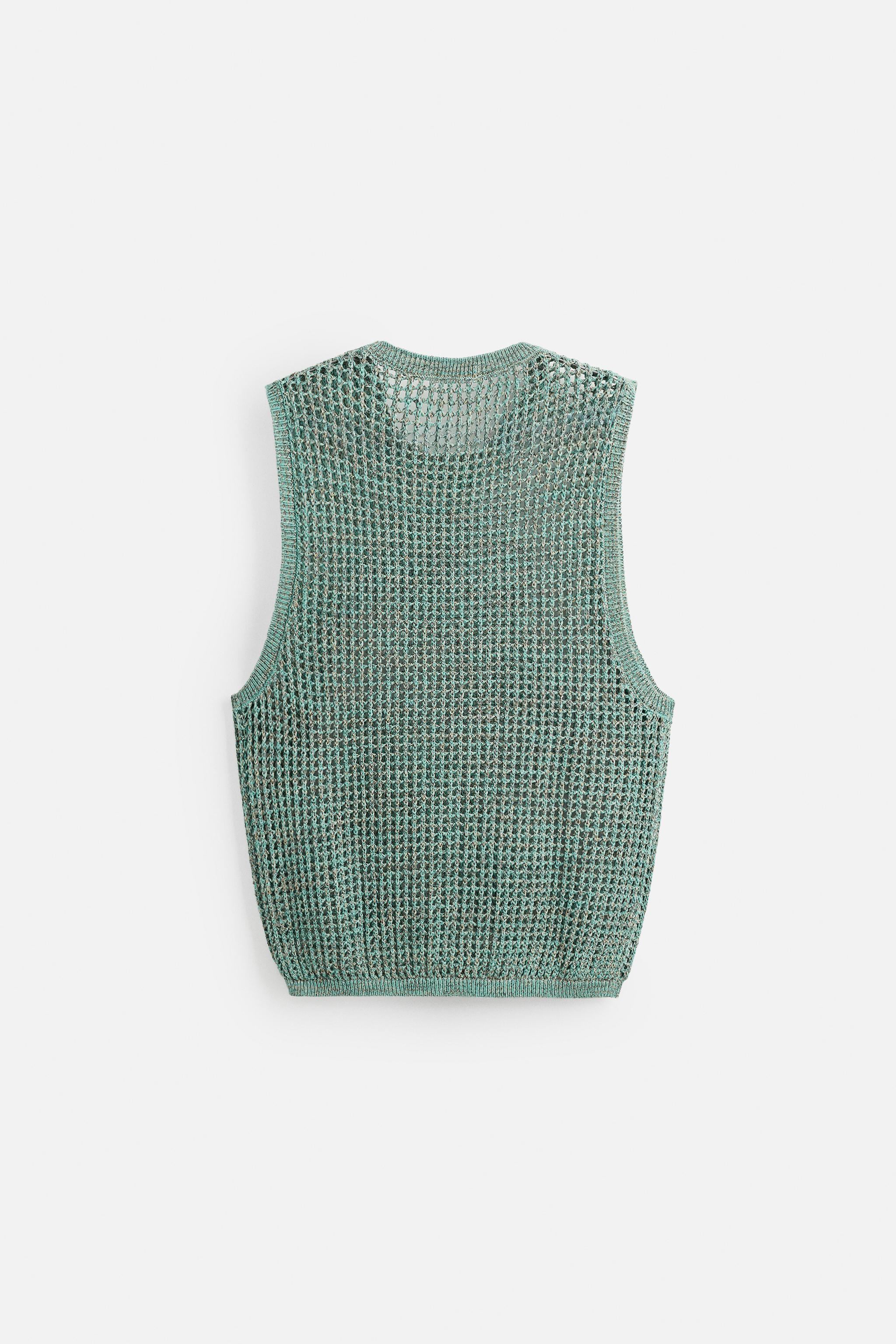 美品 HAND KNIT Canadian Smeater Vest Peppermayo-15-07-24-70-