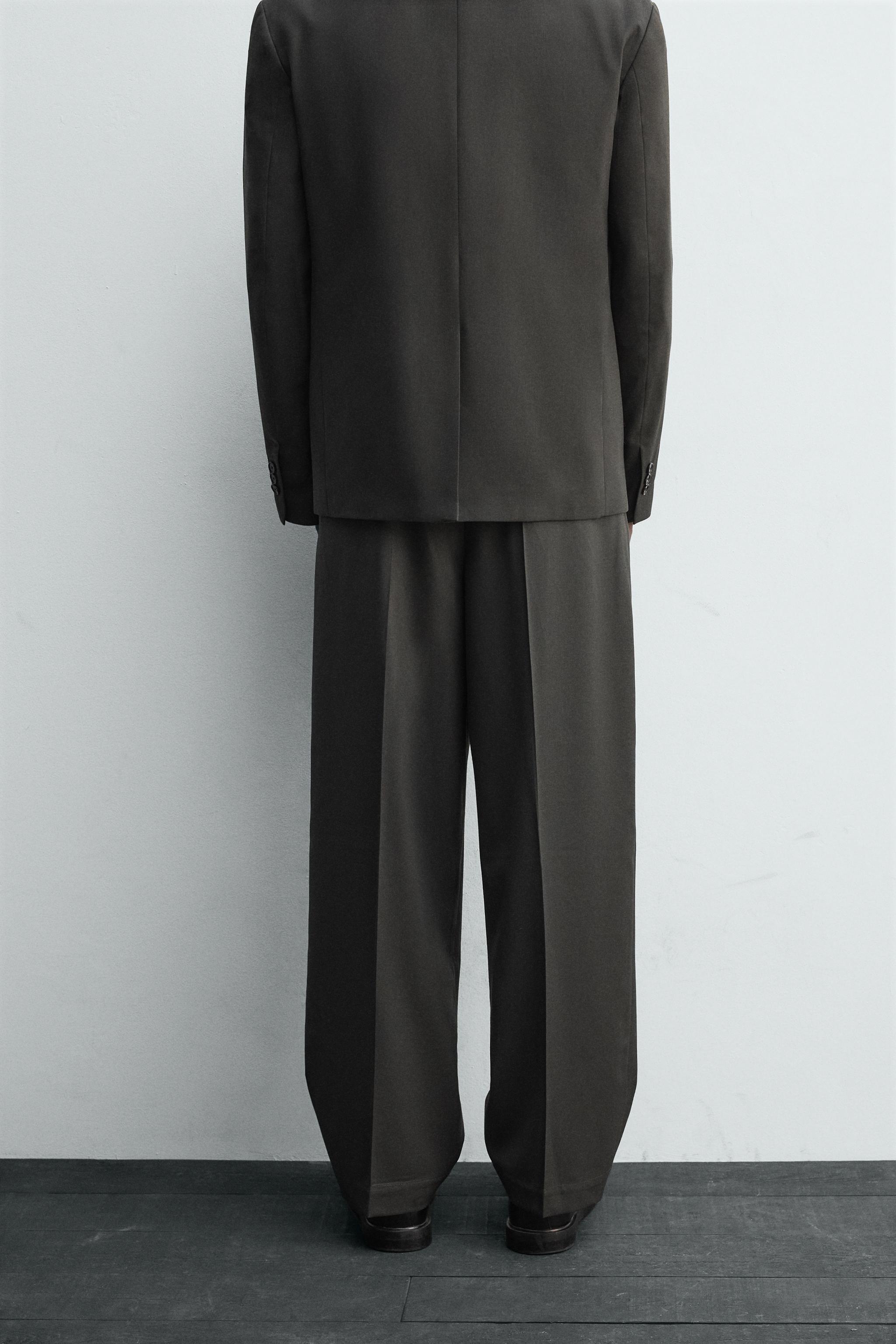 WOOL BLEND SUIT PANTS