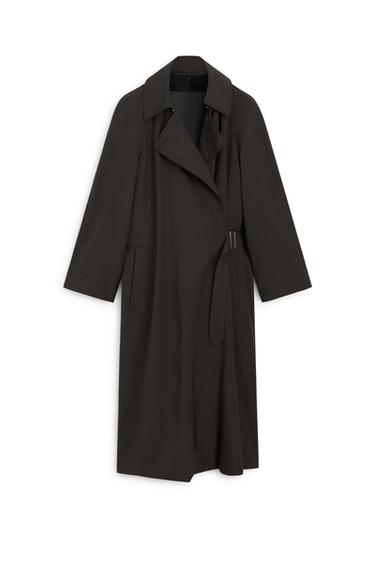 Fluid trench coat with lapel detail - LIMITED EDITION — Dark brown 2