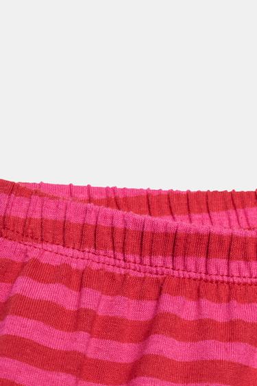 STRIPED COTTON AND LINEN TROUSERS - Pink / Lilac by Zara - Image 6