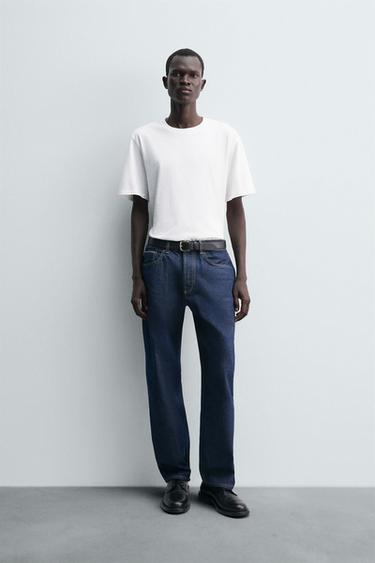 T-SHIRT REGULAR FIT MEDIUM WEIGHT - Blanc de Zara - Image 0