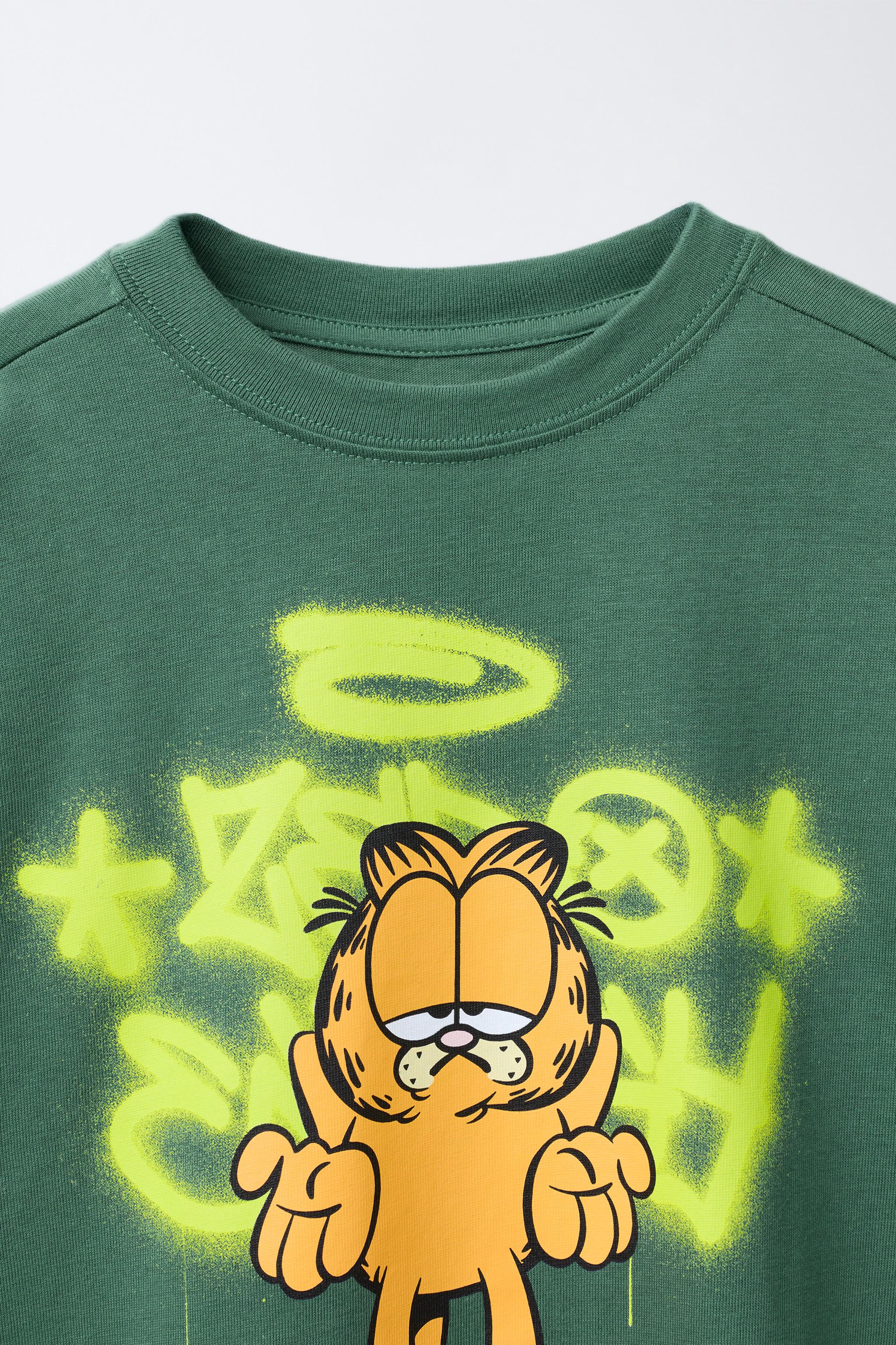 GARFIELD © PAWS INC GRAFFITI PRINT T-SHIRT