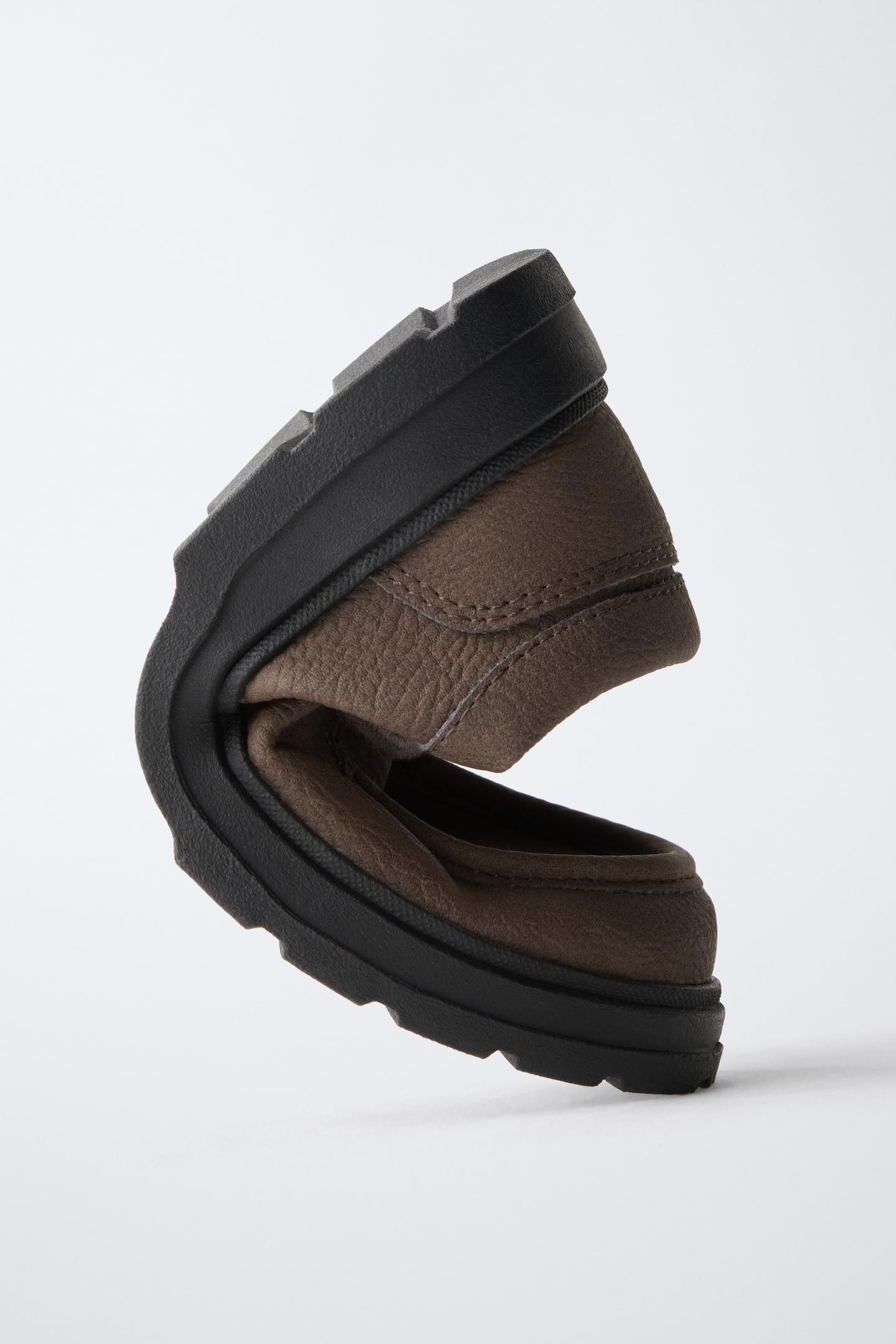 Детские туфли Zara Lace-Up Blucher, цвет: Коричневый — фото 3