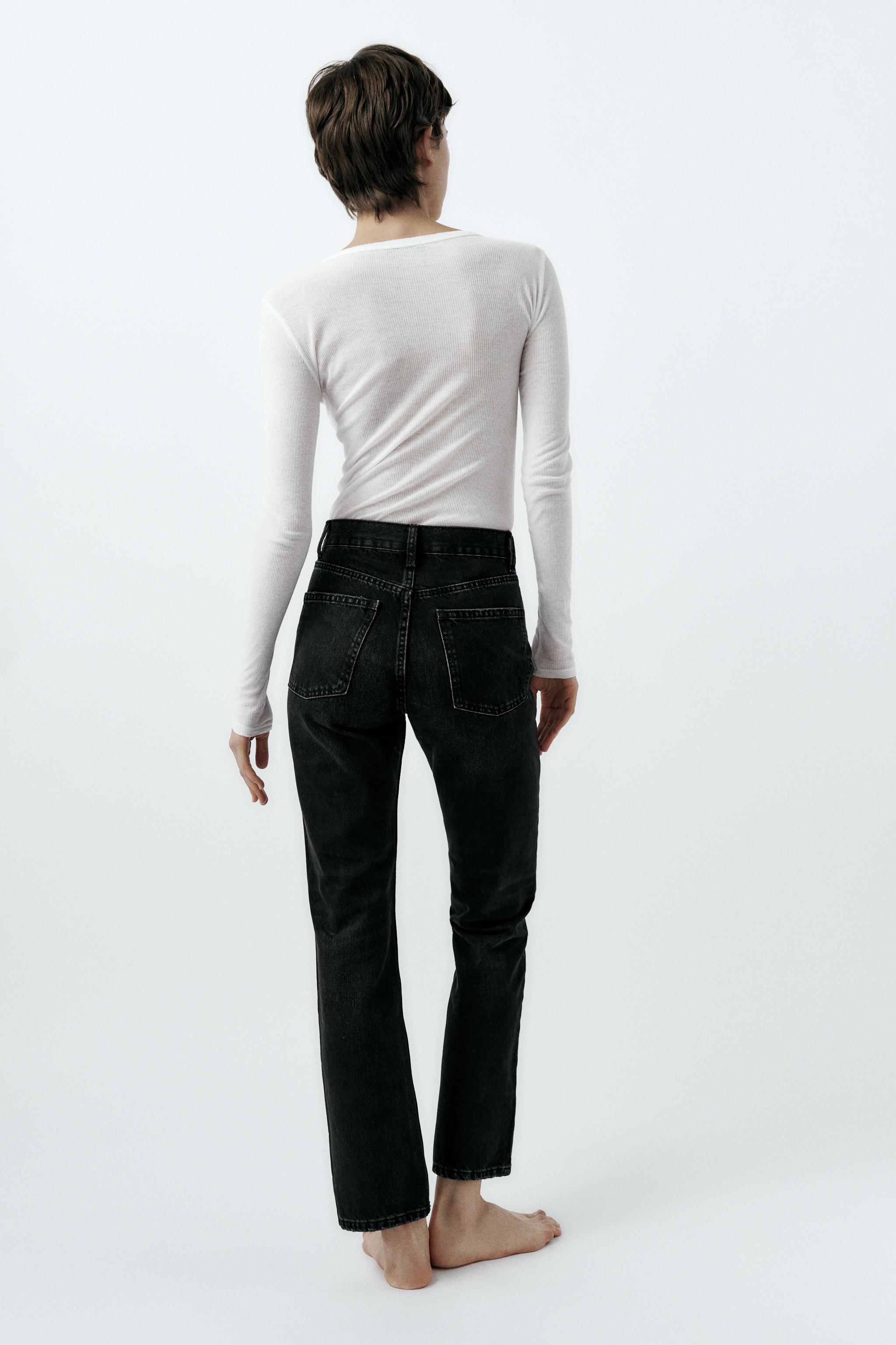 Zara straight best sale leg jeans