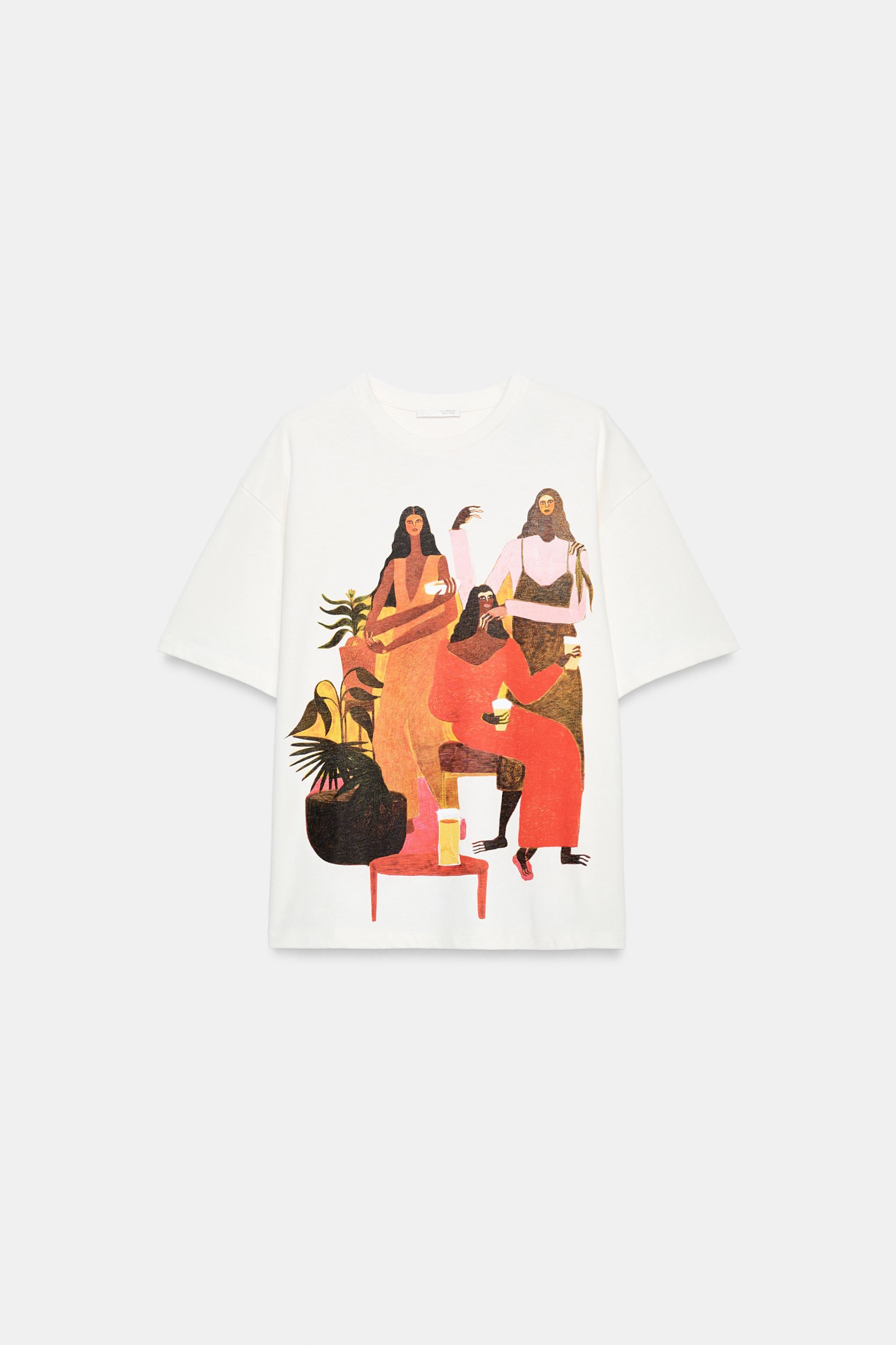 MANUJA WALDIA BASKILI T-SHIRT - Görsel 4