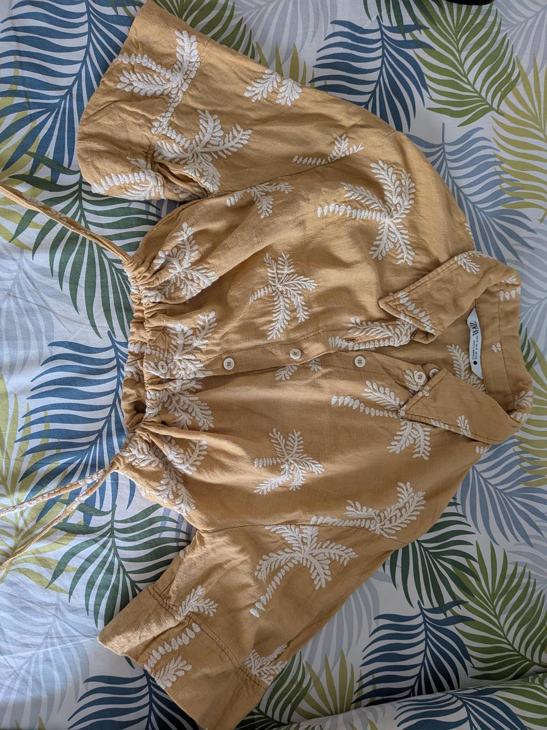 LINEN BLEND SHIRT WITH EMBROIDERY - Image 7