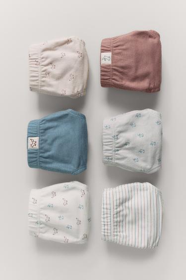 1 1/2-6 YEARS / SIX-PACK OF ANIMAL PRINT BRIEFS - Multicoloured by Zara