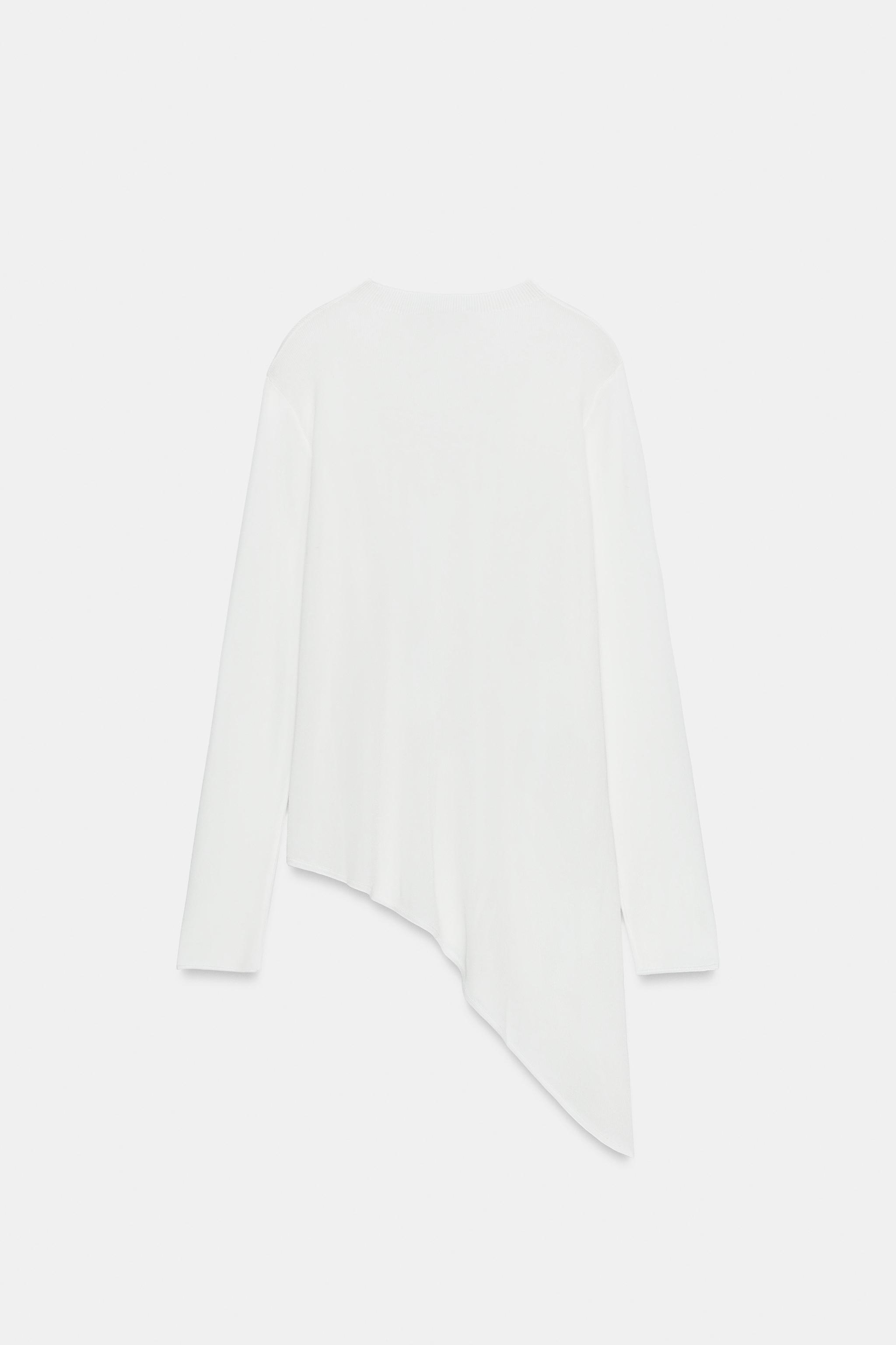 PULL LONG EN MAILLE ASYMÉTRIQUE