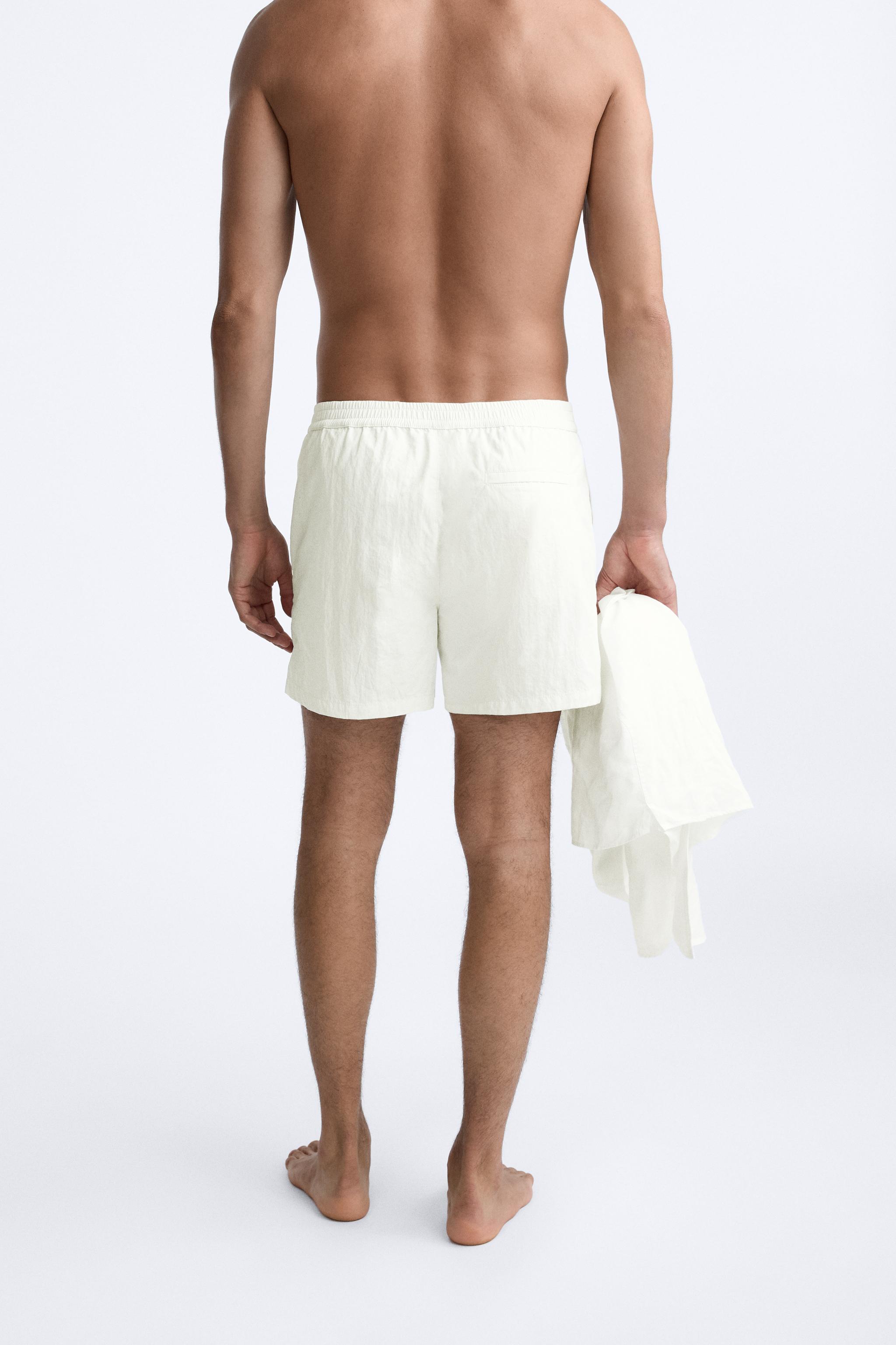MAILLOT DE BAIN CLASSIQUE A BOUTONS Ecru ZARA France