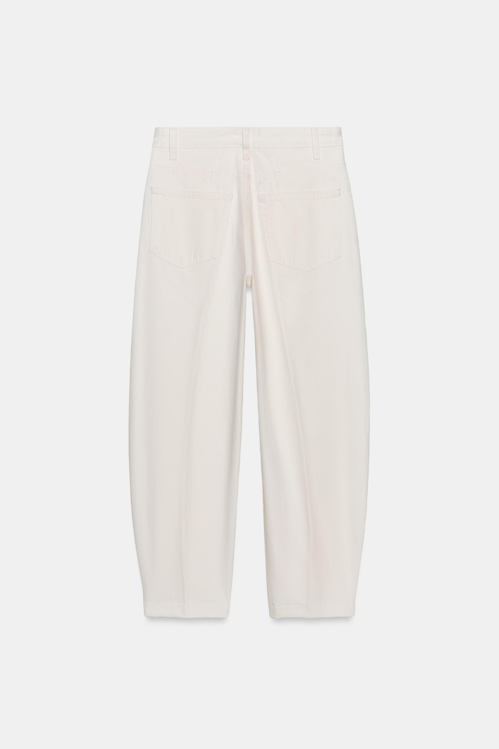Женские джинсы Zara ZW COLLECTION BARREL HIGH WAIST JEANS — фото 6