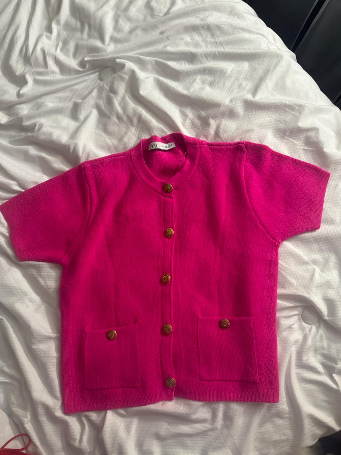 CHAQUETA PUNTO MANGA CORTA