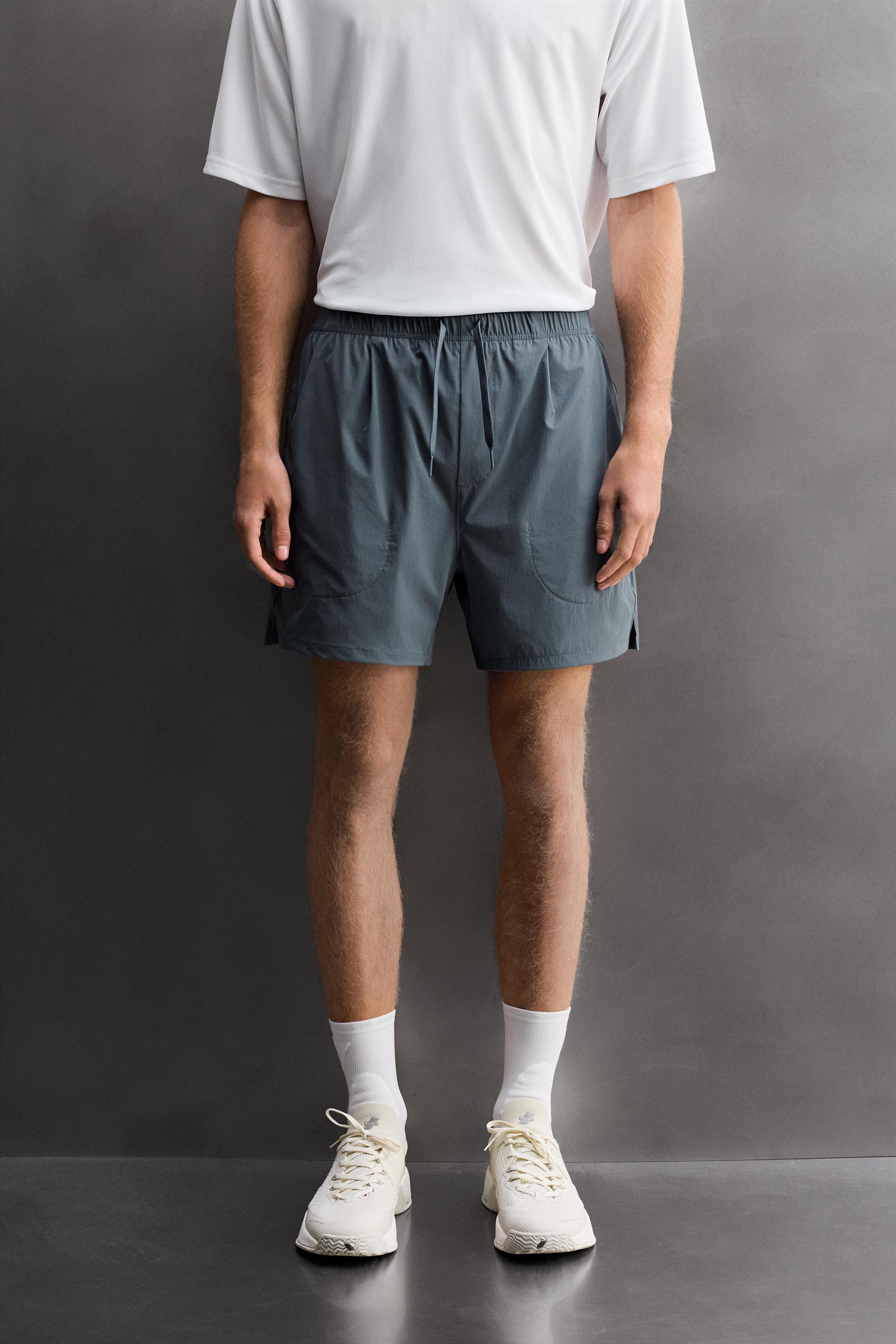 TECHNICAL TRAINING SHORTS - Mid-blue | ZARA Turkey
