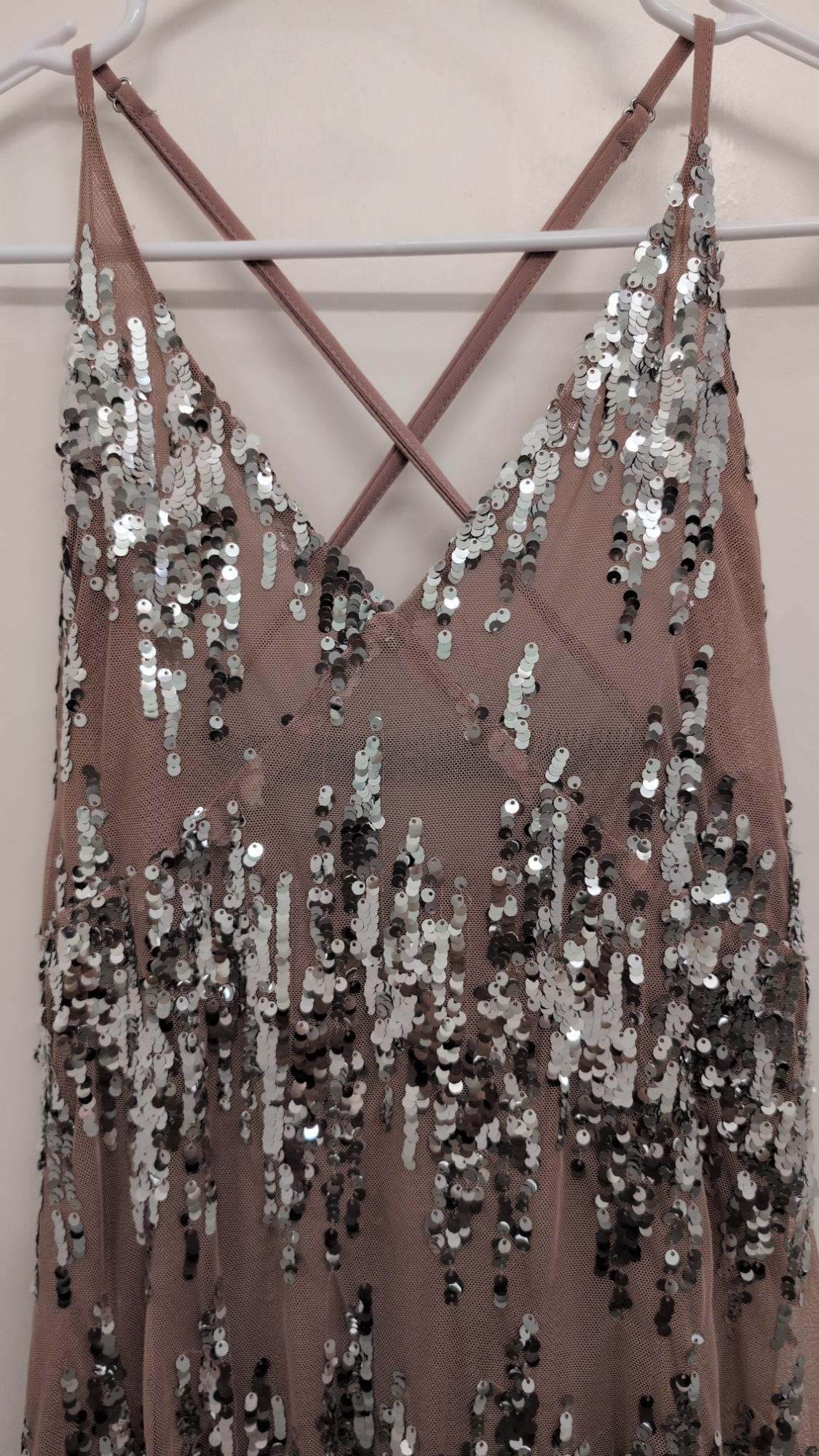 STRAPPY DRESS WITH SEQUINS - Image 2