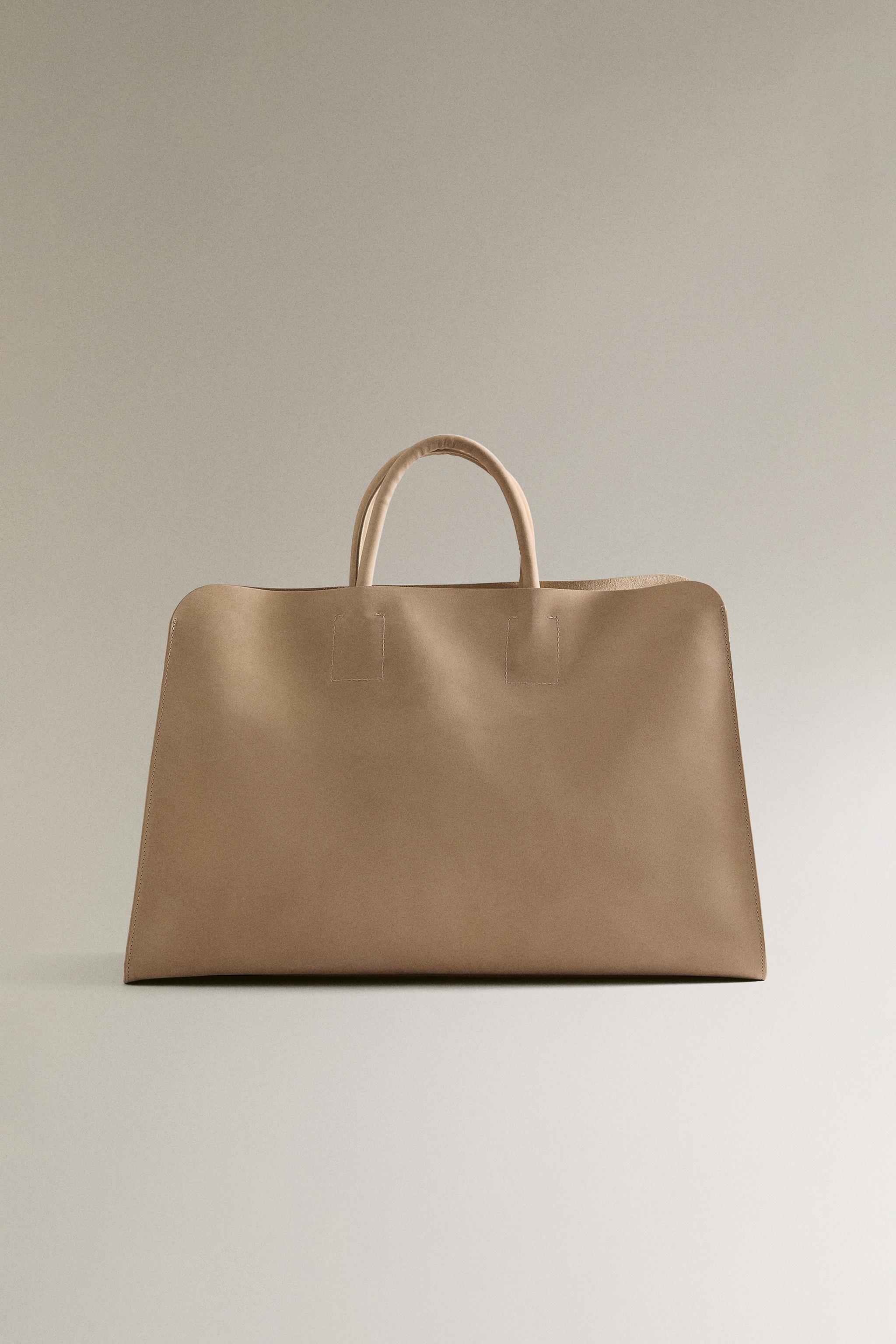ヌバックレザー トートバッグ - エクリュ | ZARA Japan / 日本