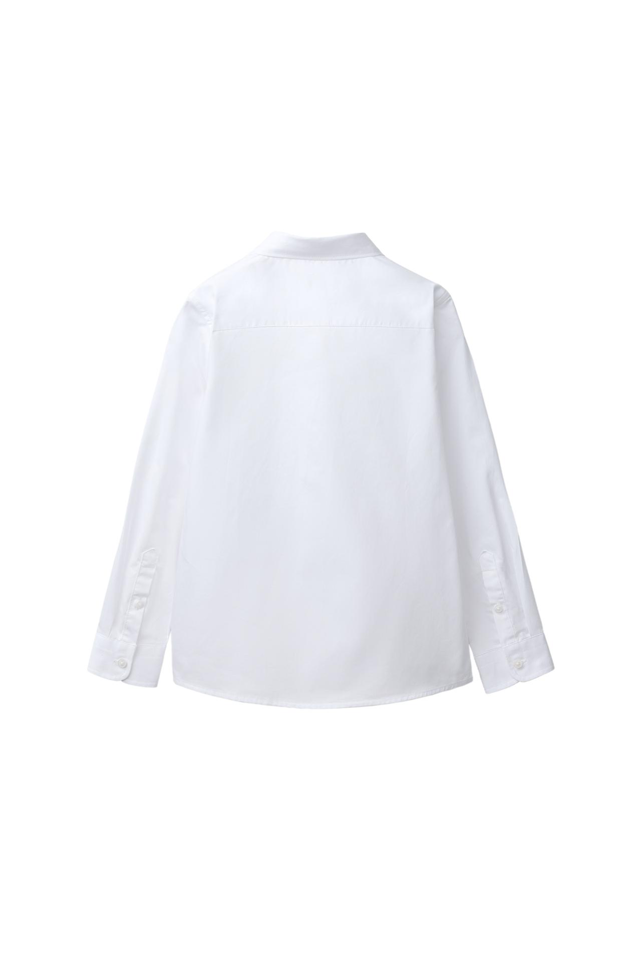 SOLID DRESS SHIRT — White
