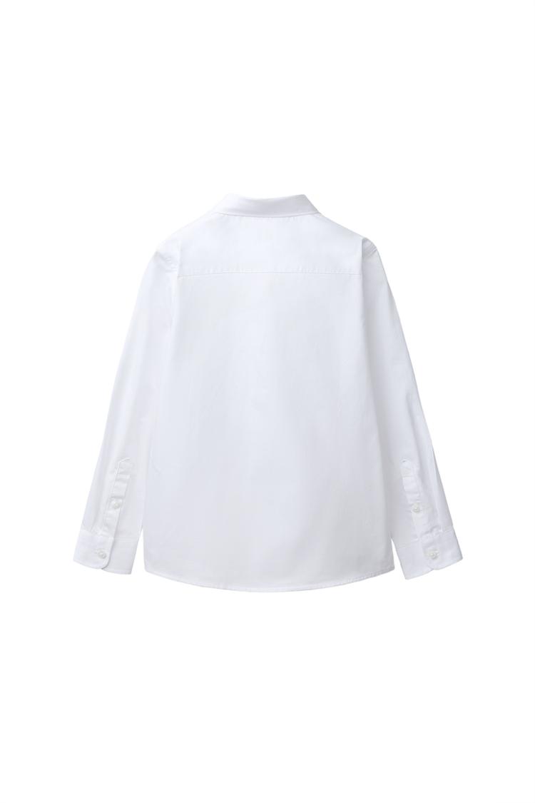 SOLID DRESS SHIRT — White
