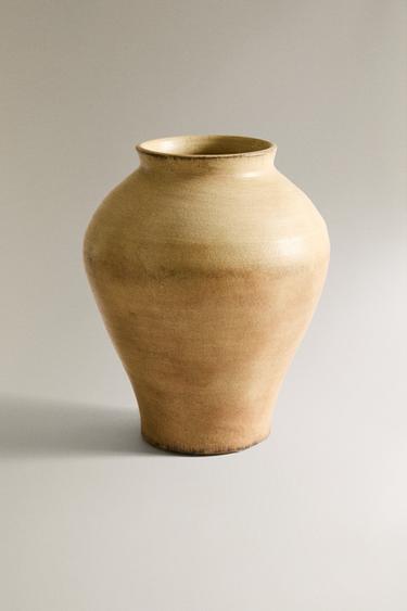 HELLE TERRAKOTTA-VASE - Hellbraun von Zara