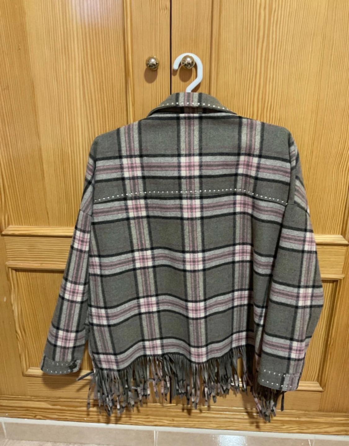 WOOL BLEND CHECK OVERSHIRT - Image 2