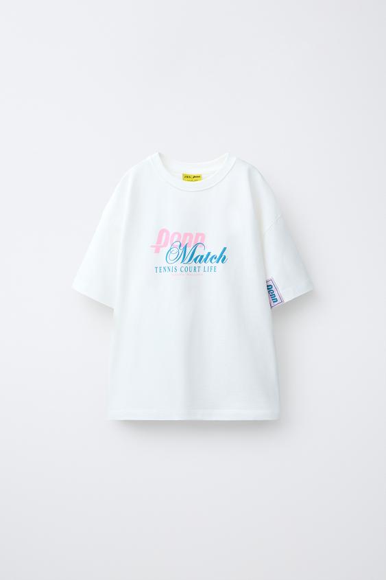 CAMISETA ESTAMPADA PENN © - Blanco de Zara - Imagen 0