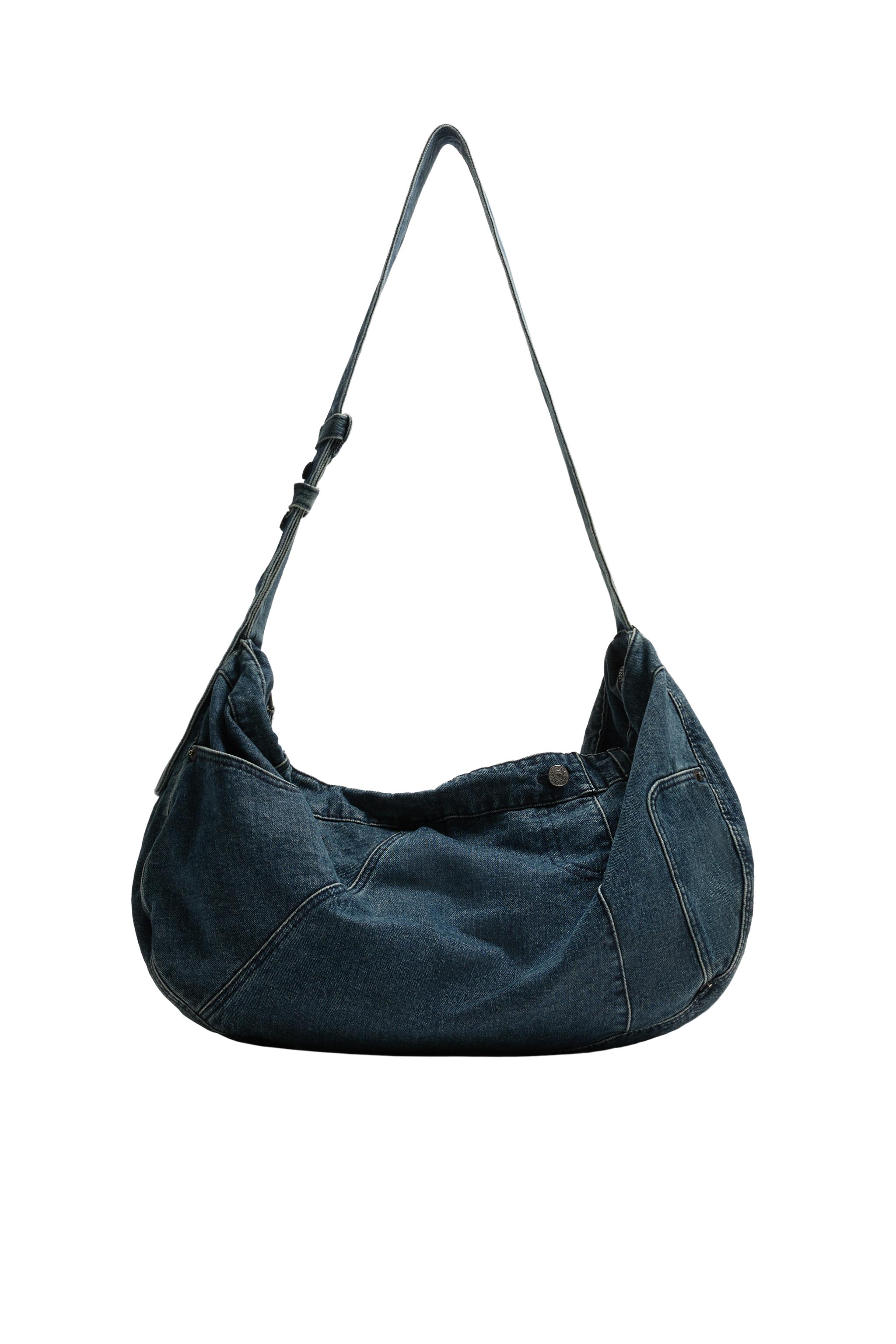 DENIM SHOULDER BAG - Blue | ZARA Thailand