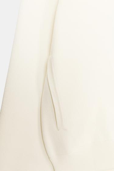 CONTRAST BUTTON CARDIGAN - Ecru by Zara - Image 6