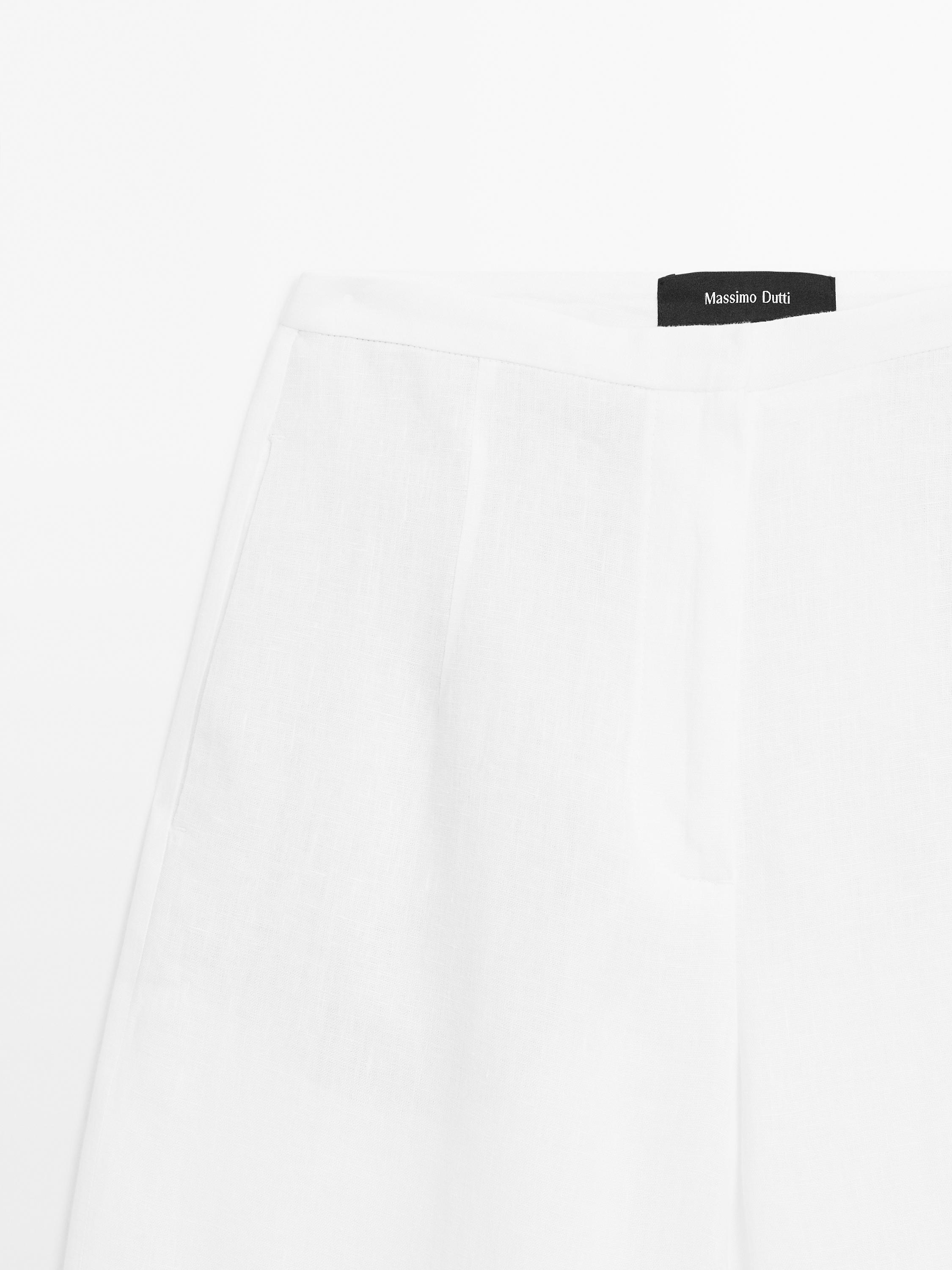 Pantalon de tailleur 100 % lin