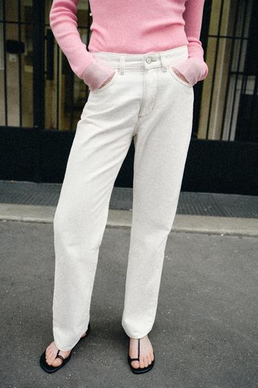 JEAN Z.03 DROIT TAILLE HAUTE LONG - Blanc de Zara - Image 2