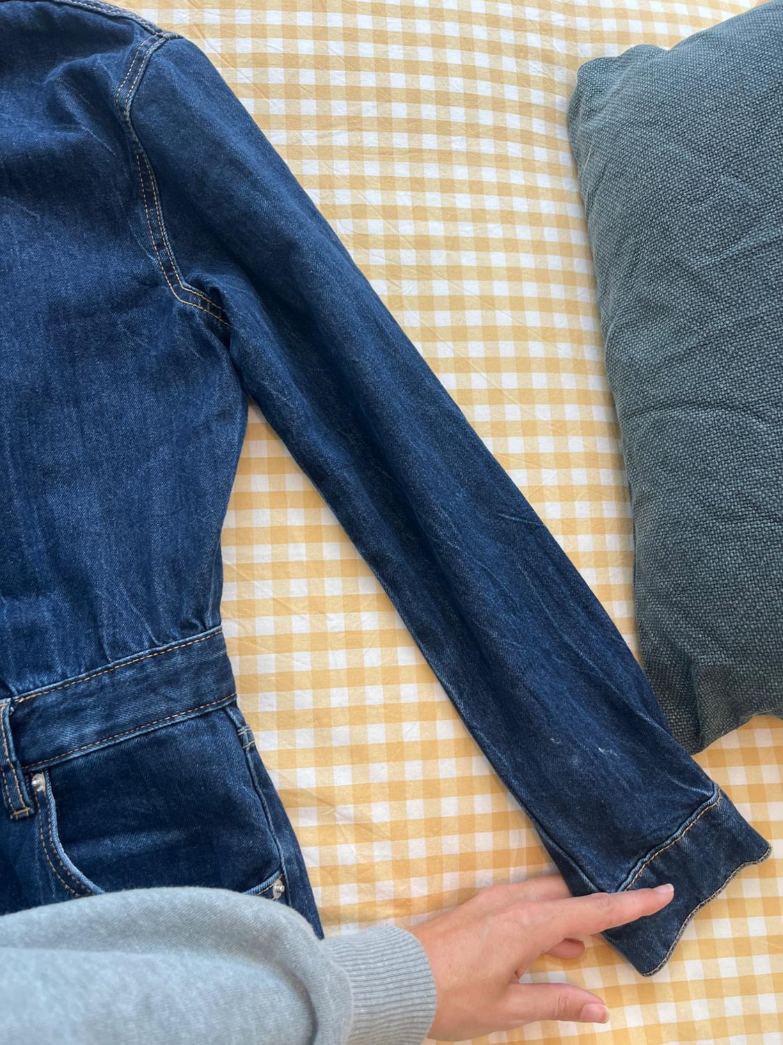 TRF WIDE LEG DENIM JUMPSUIT - Image 5