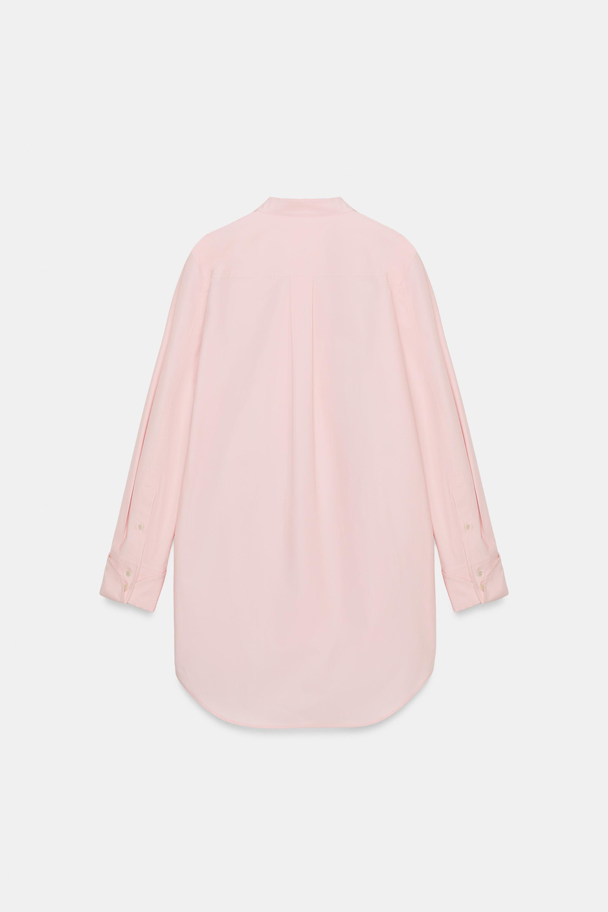 ASYMMETRIC POPLIN SHIRT ZW COLLECTION