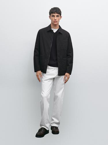Zara Water-repellent technical jacket - Black