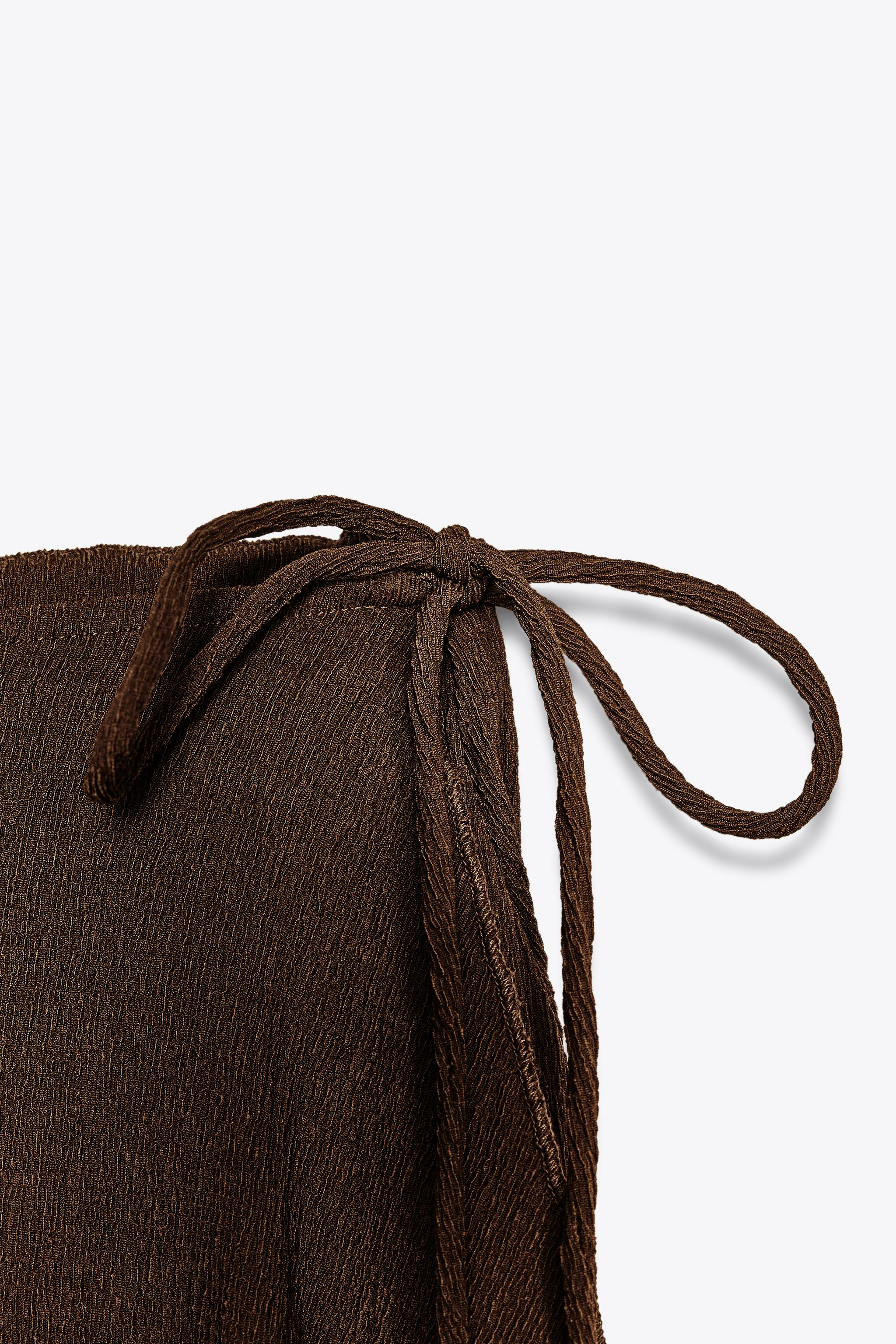 【ZARA】テクスチャー パレオパンツ 1165/248/515 テクスチャー パレオパンツ - オリーブグリーン | ZARA Japan / 日本