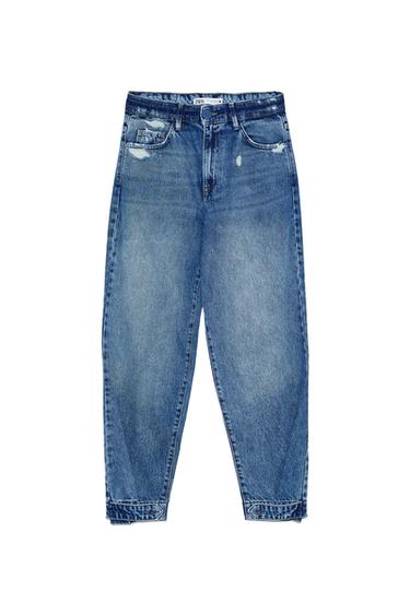 RELAX FIT RIPPED JEANS