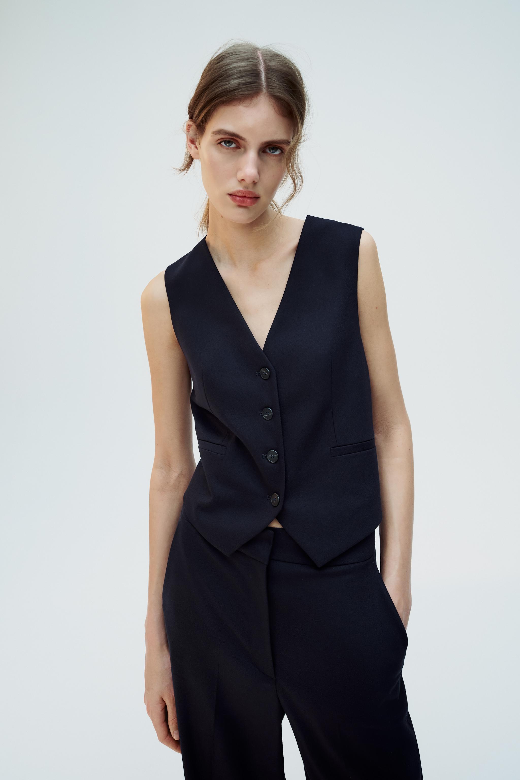 TAILORED WAISTCOAT - Navy blue | ZARA United States